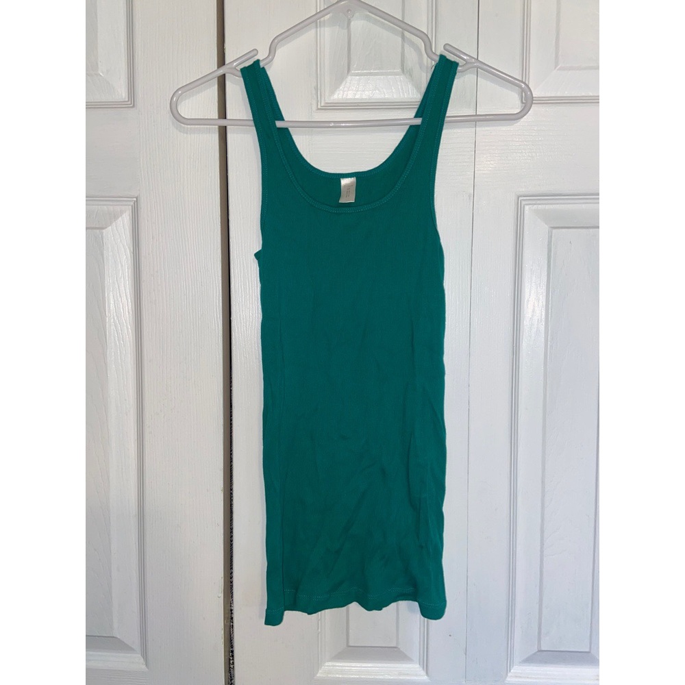 Green tank top